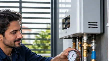 Instalação de aquecedor de água