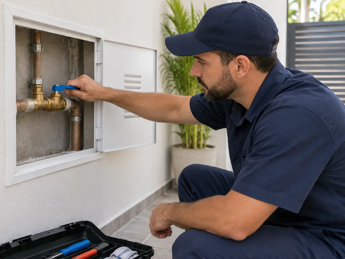 Instalação e Troca de Registro de Água concluído por encanador profissional em Campinas